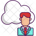 Cloud User Cloud Client Cloud Network Icon