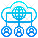 Cloud Users Network Icon