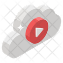 Online Video Cloud Video Cloud Streaming Icon