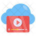 Cloud Video Online Video Video Streaming Icon