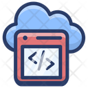 Cloud Web Coding Icon