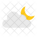 Cloud With Moon Icon