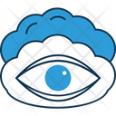 Cloud With Retina Cloud Eye Cloud Icon