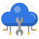 Cloud Wrench Wrench Settings Icon