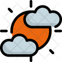 Clouded sun Icon