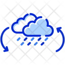 Clouds Rain Recycle Icon
