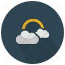 Clouds With Sunlight Icon