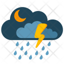 Rain Night Condition Icon