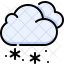 Cloudy Cloud Snow Icon