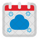 Cloud Weather Calendar Icon