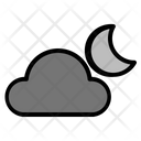 Weather Cloudy Moon Icon