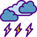 Cloudy Thunder Icon
