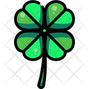 Clover Leaf Botanical Good Luck Icon