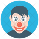 White Clown Whiteface Clown Circus Joker Icon