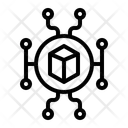 Cluster Icon - Download in Line Style