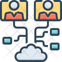 Clusters Group Logic Icon