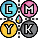 Cmyk Color Offset Icon
