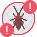Cockroach Warning Beetle Warning Cockroach Icon