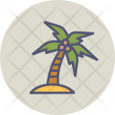 Coconut Tree Beach Icon