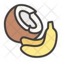 Coconut Banana Palm Icon