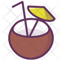 Coconut Cocktail Alcohol Icon