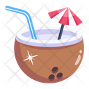 Tropical Drink Coconut Drink Beach Drink Icon