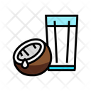 Coconut Drink Coco Drink Glass Icon