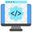 Code Base Software Development Icon