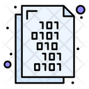 Code Language Binary Language Document Icon