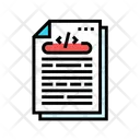 Code Script Icon - Download in Colored Outline Style