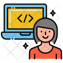 Coder Woman Coder Programmer Icon
