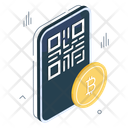 Codigo De Barras Bitcoin Icono