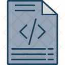 Coding file Icon - Download in Colored Outline Style