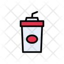 Drink Cold Straw Icon