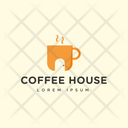 Coffee House Hot Coffee Cafe Logomark Icon