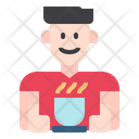 Man Avatar Hot Coffee Icon