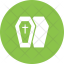 Coffin Casket Cross Icon