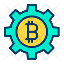 Bitcoin Setting Bitcoin Management Business Management Icon