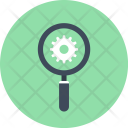 Cogwheel Explore Magnifier Icon
