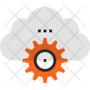 Cogwheel Cloud Hosting Icon