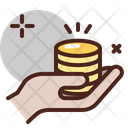 Coin Investment Invesment Hand Coins Icon