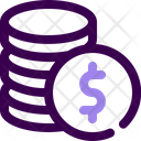 Coins Pile Of Money Cash Icon