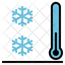 Cool Thermometer Snow Icon