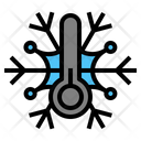 Cold Disaster Nature Thermometer Weather Icon