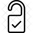 Puerta Etiqueta Percha Icono