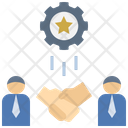 Collaborate Business Partnership Icon
