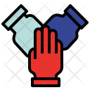 Collaborative Combine Hand Icon