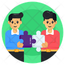 Problem Solving Teamwork Collaborative Partnership Icon