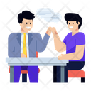 Colleagues Talking  Icon