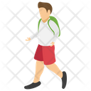 College Going College Student Teenager Icon